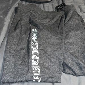 Dark gray joggers with shirt